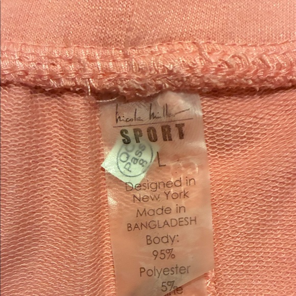 Nicole Miller Sport Peach Athletic Shorts - Picture 2 of 3